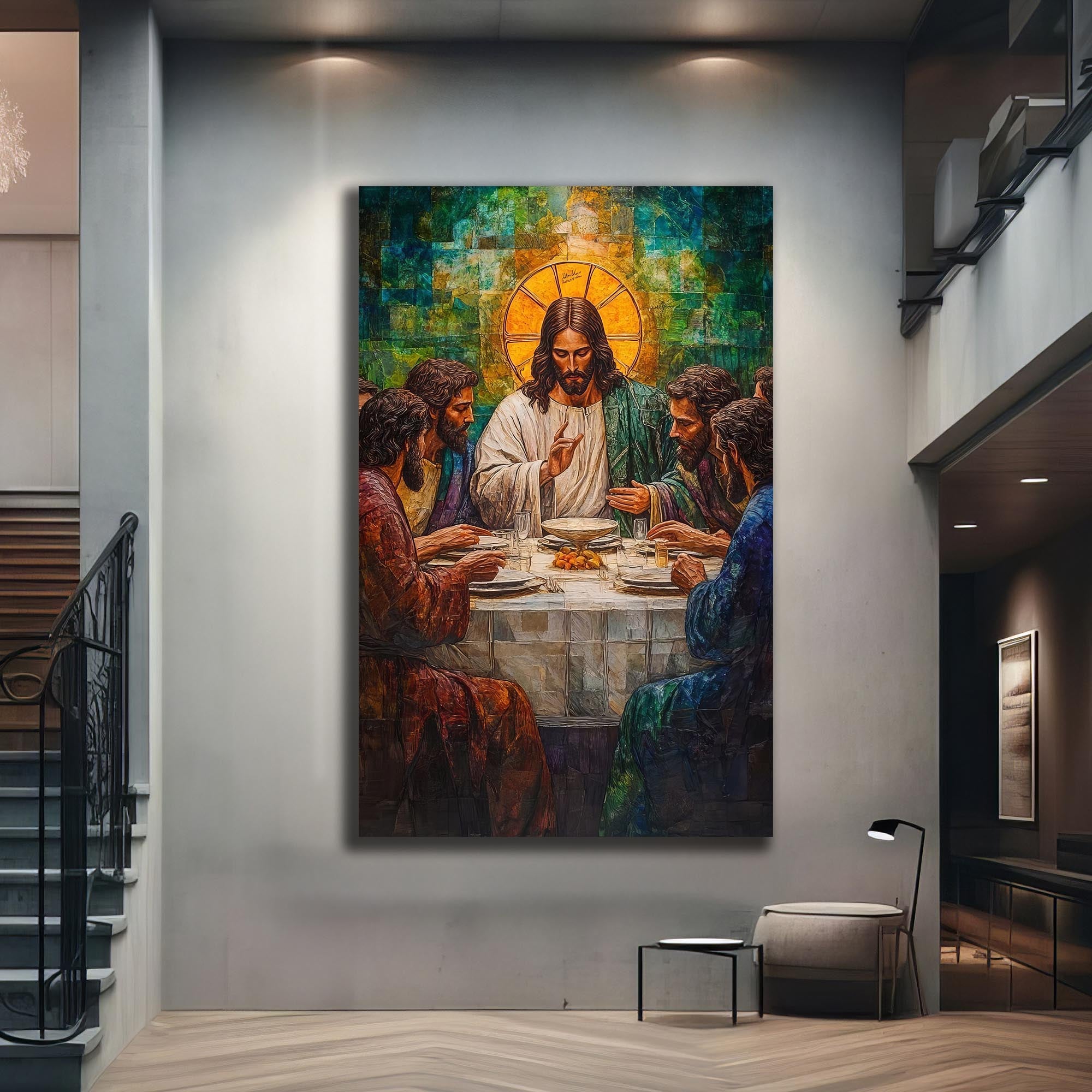 Artronauts Glass Print The Last Supper– Christian Tempered Glass Wall Art