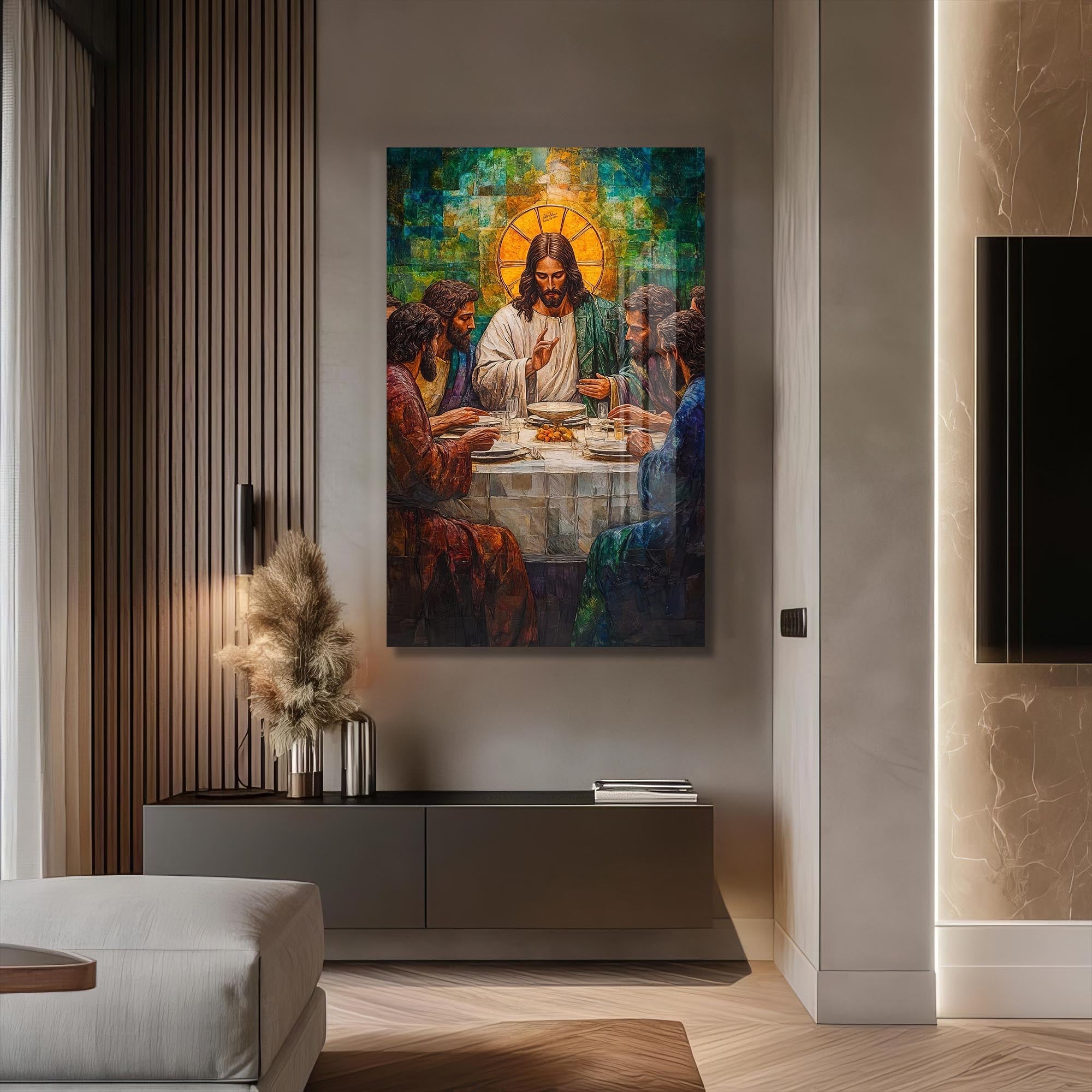 Artronauts Glass Print The Last Supper– Christian Tempered Glass Wall Art