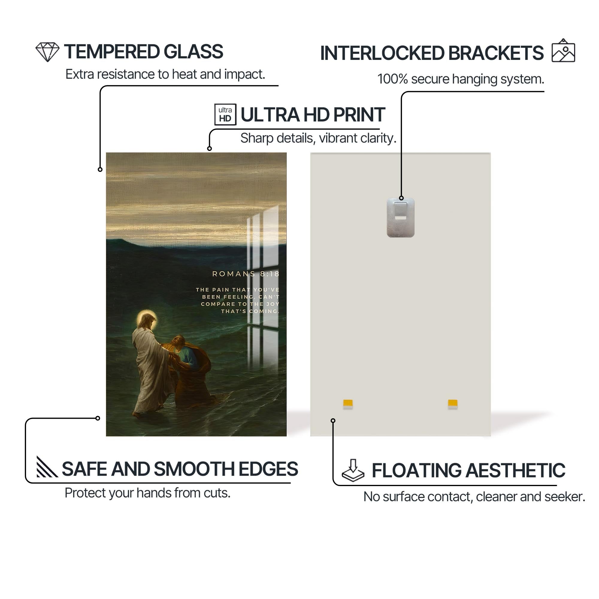 Artronauts Glass Print Greater Glory– Christian Tempered Glass Wall Art