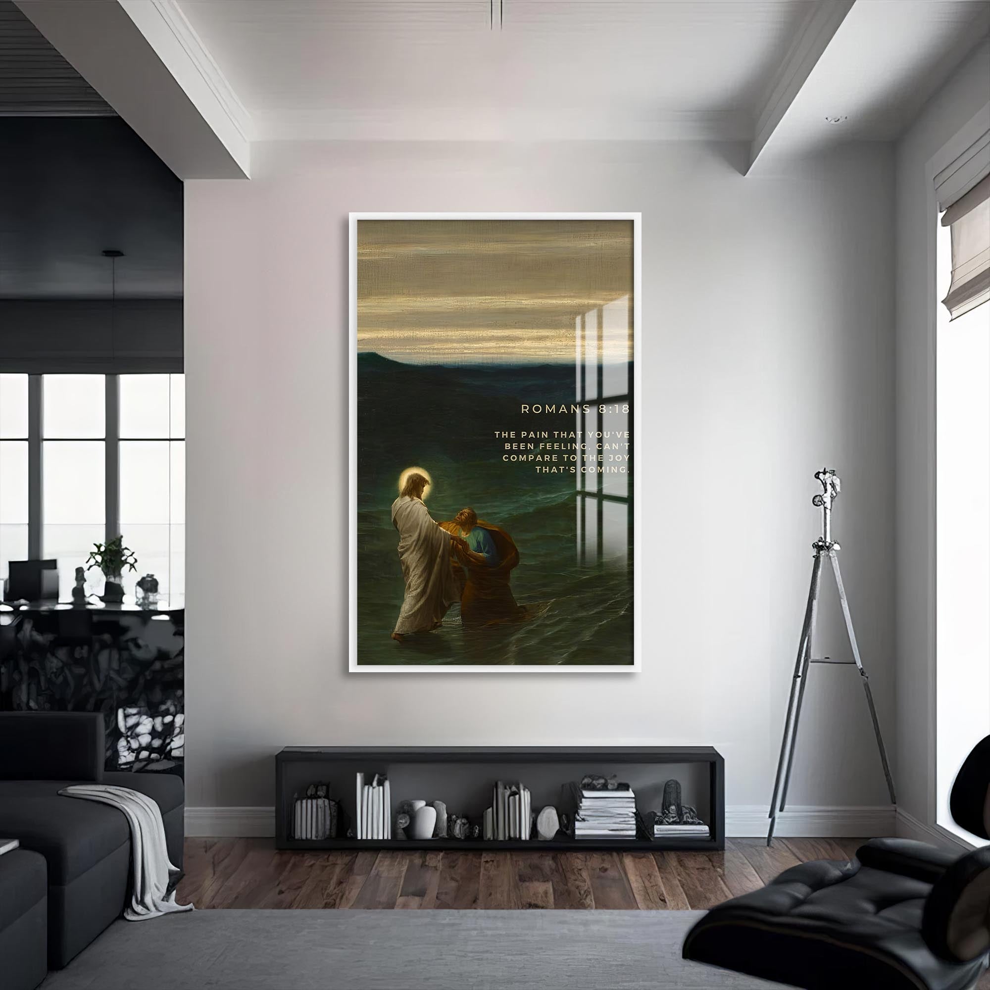 Artronauts Glass Print S | 72x46 cm | 28.3"x18.1" / White Greater Glory– Christian Tempered Glass Wall Art