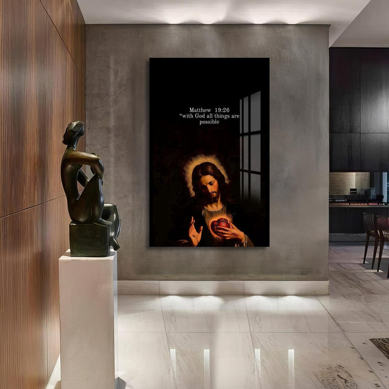 Artronauts Glass Print All Things Possible– Christian Tempered Glass Wall Art