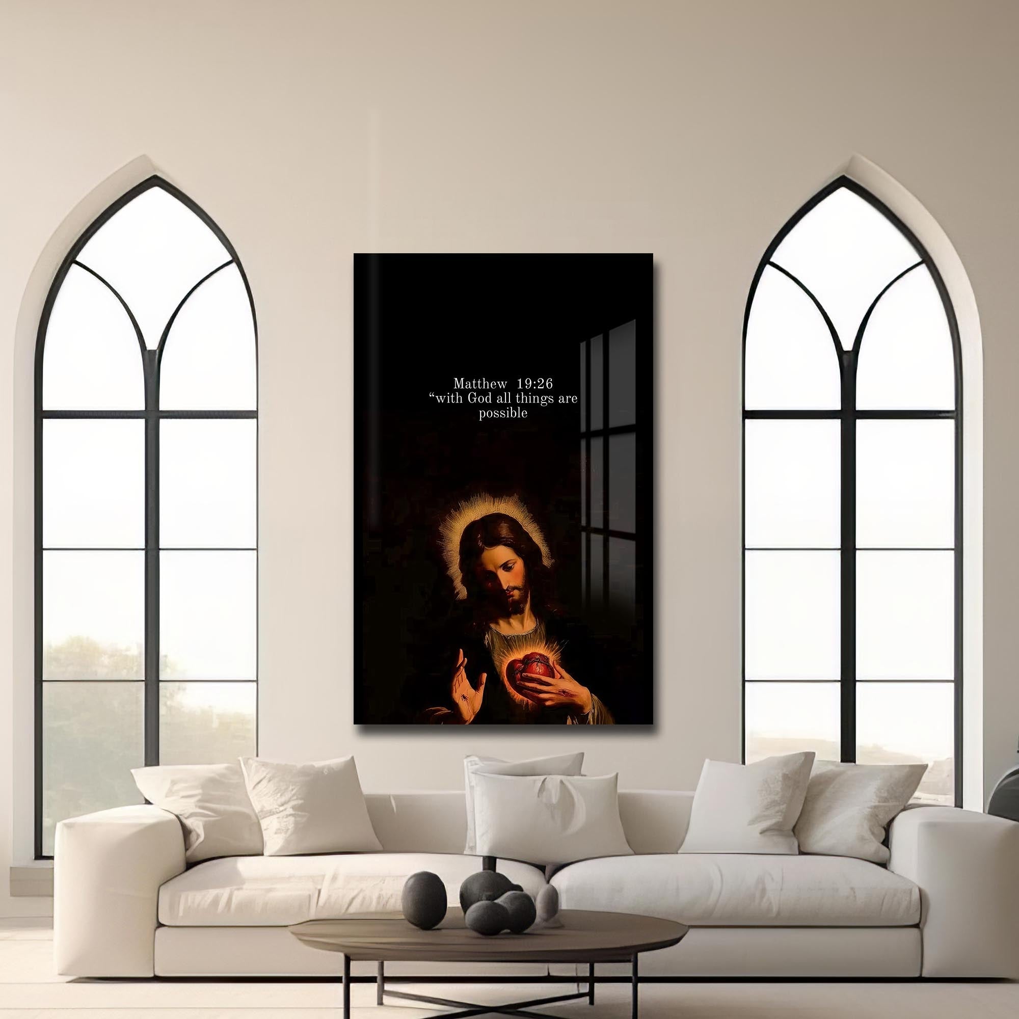 Artronauts Glass Print All Things Possible– Christian Tempered Glass Wall Art