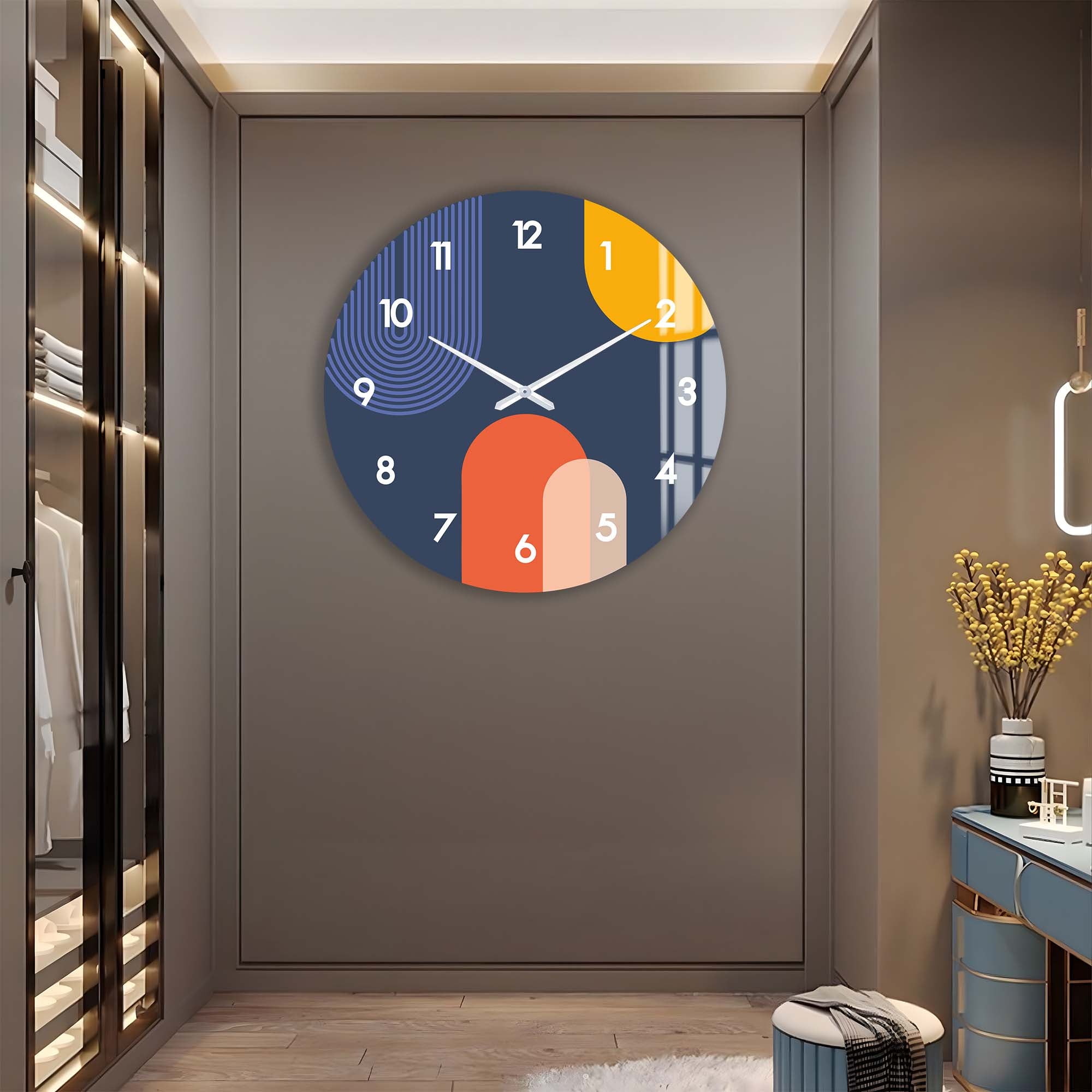 Puffy - Glass Wall Clock