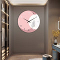Artronauts Glass Print Blush - Glass Wall Clock