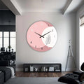 Artronauts Glass Print Blush - Glass Wall Clock