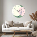 Artronauts Glass Print Pistachio - Glass Wall Clock