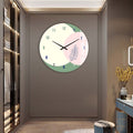 Artronauts Glass Print Pistachio - Glass Wall Clock