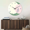 Artronauts Glass Print Pistachio - Glass Wall Clock