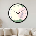 Artronauts Glass Print 40 cm ⌀ | 15.7" / Black Pistachio - Glass Wall Clock