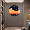 Artronauts Glass Print Sunset Layers - Glass Wall Clock