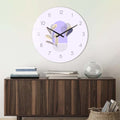 Artronauts Glass Print Lunaria Lilac - Glass Wall Clock