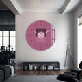 Artronauts Glass Print Soluna Mauve - Glass Wall Clock