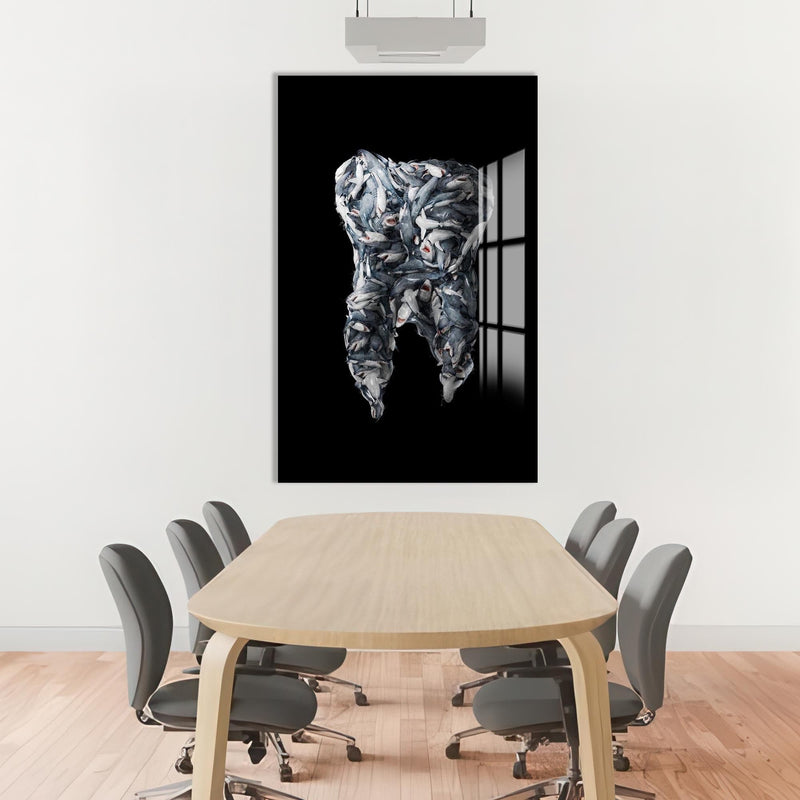 Artronauts Glass Print Shark Tooth - Tempered Glass Wall Art