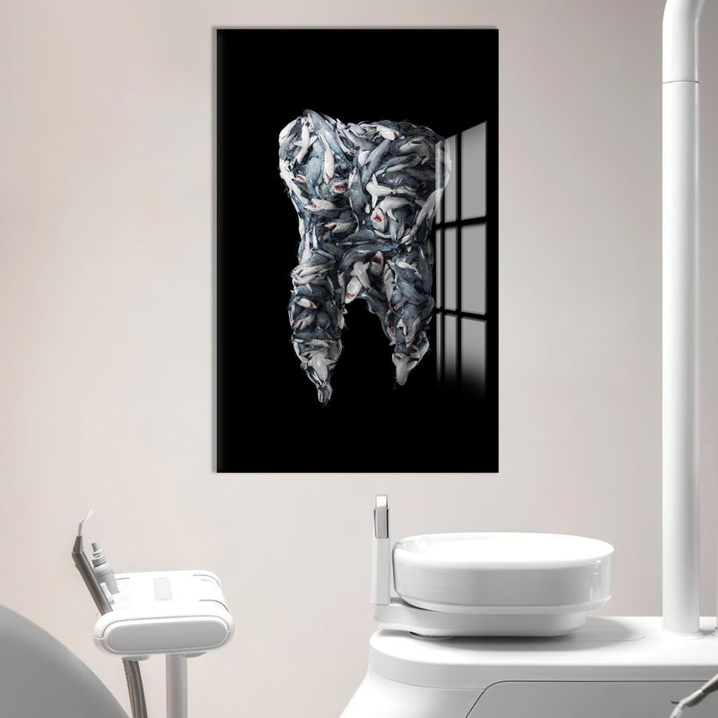 Artronauts Glass Print Shark Tooth - Tempered Glass Wall Art