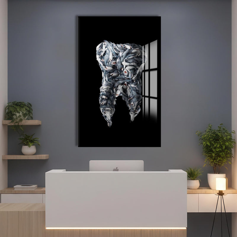 Artronauts Glass Print Shark Tooth - Tempered Glass Wall Art