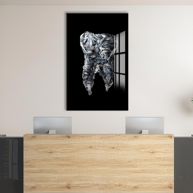 Artronauts Glass Print Shark Tooth - Tempered Glass Wall Art