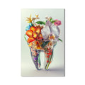 Artronauts Glass Print Floral Tooth Bouquet - Tempered Glass Wall Art