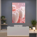 Artronauts Glass Print Pearl Teeth Glow - Tempered Glass Wall Art
