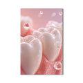 Artronauts Glass Print Pearl Teeth Glow - Tempered Glass Wall Art