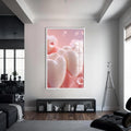 Artronauts Glass Print S | 72x46 cm | 28.3"x18.1" / White Pearl Teeth Glow - Tempered Glass Wall Art