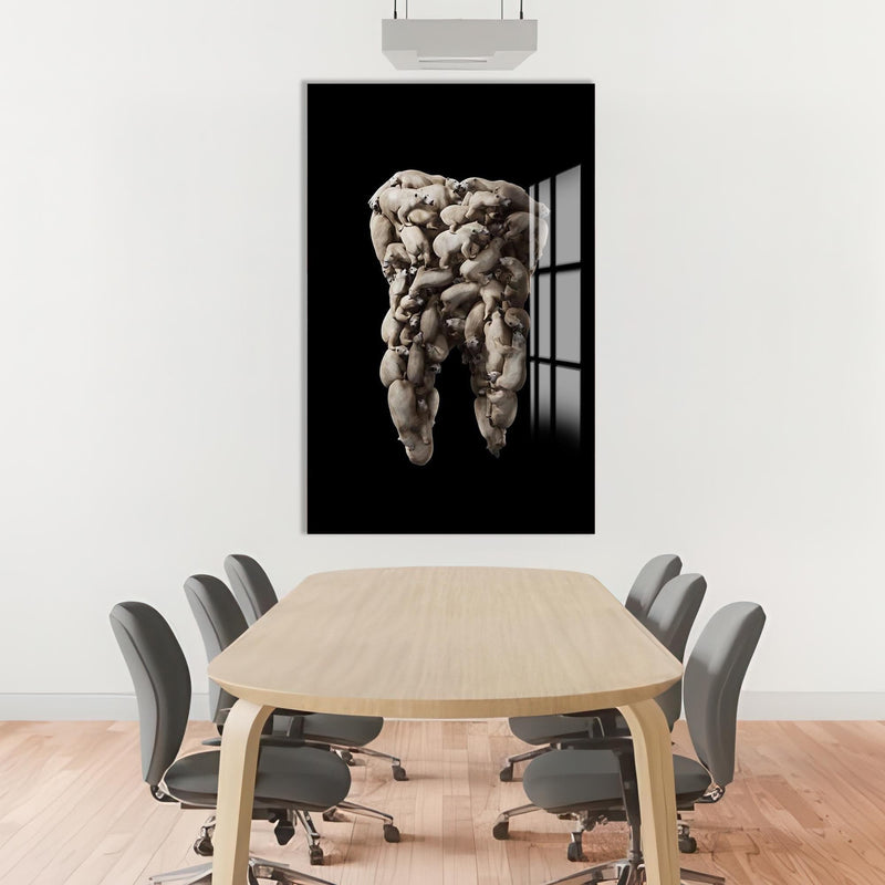 Artronauts Glass Print Polar Tooth Sculpture - Tempered Glass Wall Art