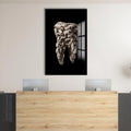 Artronauts Glass Print Polar Tooth Sculpture - Tempered Glass Wall Art