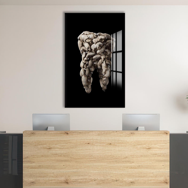 Artronauts Glass Print Polar Tooth Sculpture - Tempered Glass Wall Art