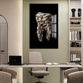 Artronauts Glass Print Polar Tooth Sculpture - Tempered Glass Wall Art