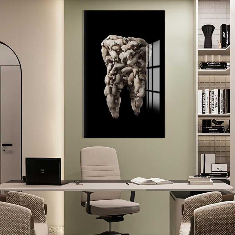 Artronauts Glass Print Polar Tooth Sculpture - Tempered Glass Wall Art