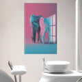 Artronauts Glass Print Neon Tooth Duo - Tempered Glass Wall Art