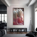 Artronauts Glass Print S | 72x46 cm | 28.3"x18.1" / Walnut Tooth Climbers - Tempered Glass Wall Art
