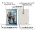 Artronauts Glass Print Cityscape Tooth - Tempered Glass Wall Art