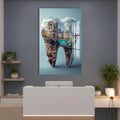 Artronauts Glass Print Cityscape Tooth - Tempered Glass Wall Art
