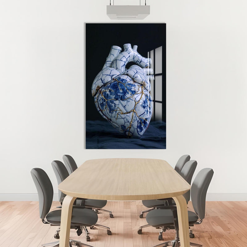Artronauts Glass Print Kintsugi Heart Tooth - Tempered Glass Wall Art