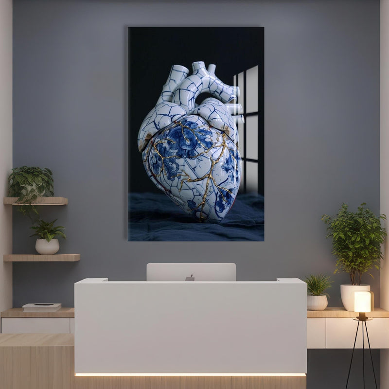 Artronauts Glass Print Kintsugi Heart Tooth - Tempered Glass Wall Art