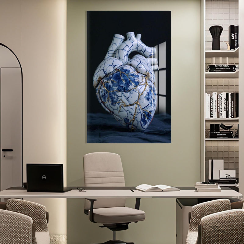 Artronauts Glass Print Kintsugi Heart Tooth - Tempered Glass Wall Art