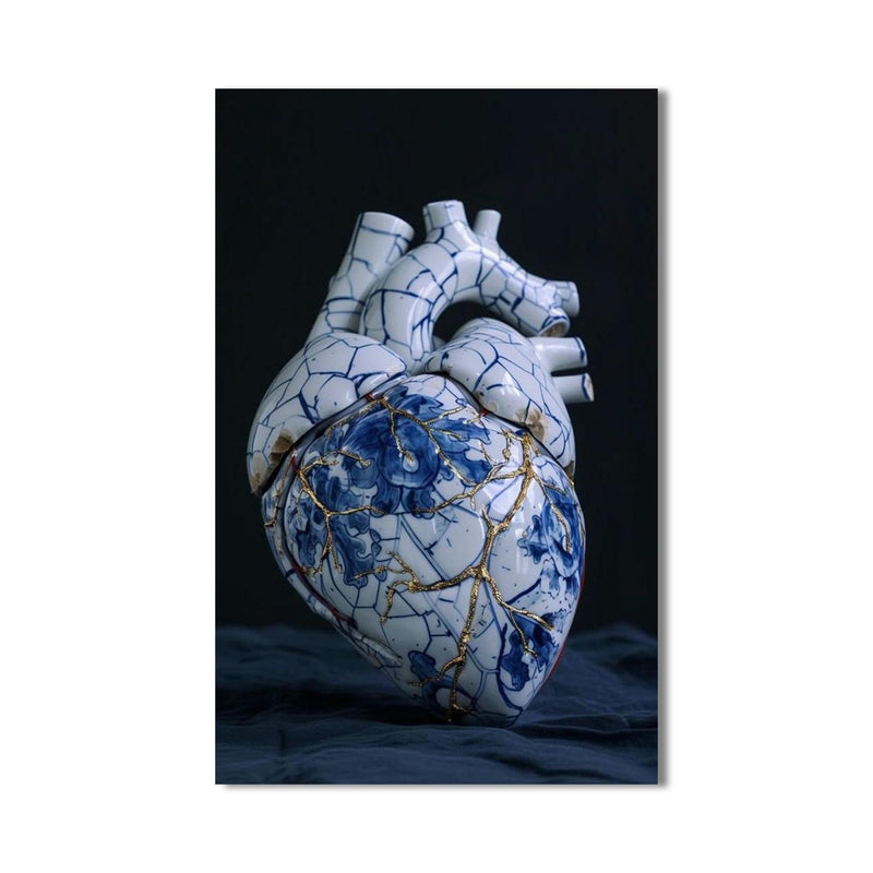 Artronauts Glass Print Kintsugi Heart Tooth - Tempered Glass Wall Art