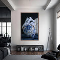 Artronauts Glass Print S | 72x46 cm | 28.3"x18.1" / Walnut Kintsugi Heart Tooth - Tempered Glass Wall Art