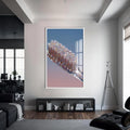 Artronauts Glass Print S | 72x46 cm | 28.3"x18.1" / White Glitter Toothbrush Sparkle - Tempered Glass Wall Art