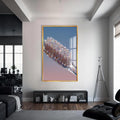 Artronauts Glass Print S | 72x46 cm | 28.3"x18.1" / Gold Glitter Toothbrush Sparkle - Tempered Glass Wall Art