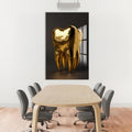 Artronauts Glass Print Golden Tooth Icon - Tempered Glass Wall Art