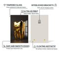 Artronauts Glass Print Golden Tooth Icon - Tempered Glass Wall Art