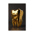 Artronauts Glass Print Golden Tooth Icon - Tempered Glass Wall Art