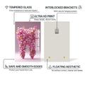 Artronauts Glass Print Floral Tooth Bloom - Tempered Glass Wall Art