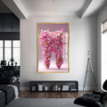 Artronauts Glass Print S | 72x46 cm | 28.3"x18.1" / Gold Floral Tooth Bloom - Tempered Glass Wall Art