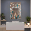 Artronauts Glass Print Dentist Team Sculpture - Tempered Glass Wall Art