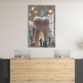 Artronauts Glass Print Dentist Team Sculpture - Tempered Glass Wall Art