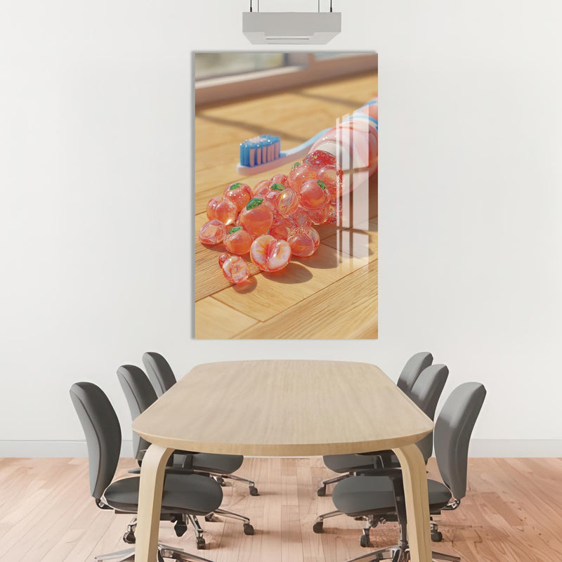 Artronauts Glass Print Toothpaste Fruit Pop - Tempered Glass Wall Art