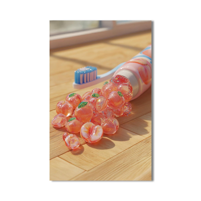 Artronauts Glass Print Toothpaste Fruit Pop - Tempered Glass Wall Art