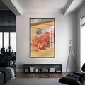Artronauts Glass Print S | 72x46 cm | 28.3"x18.1" / Black Toothpaste Fruit Pop - Tempered Glass Wall Art